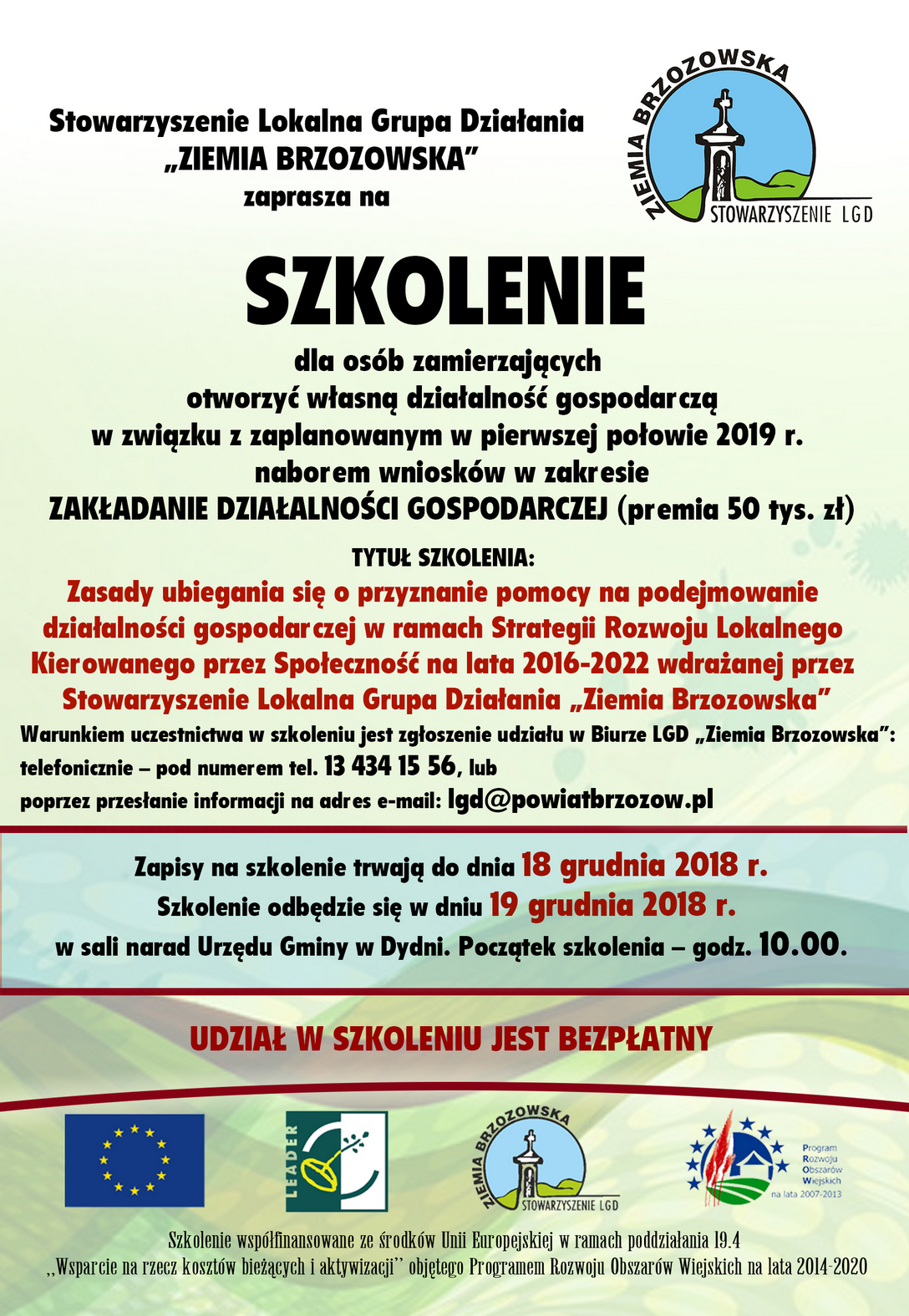 plakat LGD Dydnia